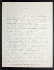 East Carolina Teachers College Chapel Talk, February 15, 1927