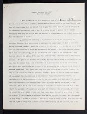 East Carolina Teachers College Chapel Talk, February 24, 1927