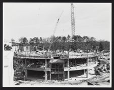 Construction of the Drum area of Joyner Library