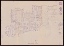 Blueprint of Joyner Library first floor