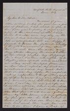 Correspondence from L. L. Page (possibly Lavinia Christian Page) to John F. Wooten and/or Mary Wooten