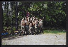 Photograph of Air Force ROTC cadets at field training