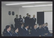 Photograph of Air Force ROTC cadets in an assembly