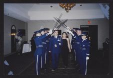 Photograph of Air Force ROTC cadets at Dining Out event