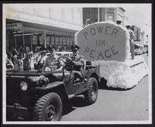 Photograph of Air Force ROTC parade float