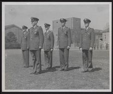 Photograph of ECU Air Force ROTC cadets in formation