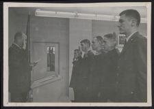 Photograph of ECU Air Force ROTC cadets taking a pledge