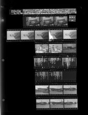 Children on a Couch; Male Portrait; Women Working in an Office; The Daily Reflector Building; Kiwanis Club Meeting; Bomb Scare at South Greenville Elementary (23 Negatives) January 6 - 8, 1965 [Sleeve 20, Folder a, Box 35]