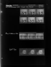 Dave - Stuart Win Awards; Men of Fieldcrest Mills; Gulf Sign (12 Negatives (January 21, 1965) [Sleeve 54, Folder a, Box 35]