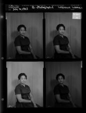 Unknown Men-Woman Re-Photographed (4 Negatives) (July 16, 1962) [Sleeve 39, Folder a, Box 28]