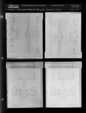 Plans for Pitt County Industrial School (Blueprints) (4 Negatives) (August 7, 1962) [Sleeve 12, Folder b, Box 28]