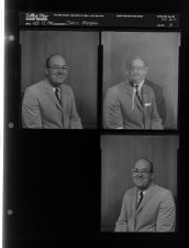John Mingles (3 Negatives) (September 12, 1962) [Sleeve 18, Folder c, Box 28]
