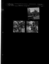 Children Lining Up at School (3 Negatives) (September 14, 1962) [Sleeve 22, Folder c, Box 28]