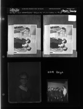 Esther Johnson at M.B. College; Peggy Sawyer; FFA Boys (4 Negatives) (October 31, 1962) [Sleeve 87, Folder d, Box 28]
