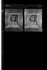 Re-photograph of Ann Frank (2 Negatives (January 18, 1960) [Sleeve 48, Folder a, Box 23]