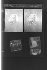 Portrait Re-photograph; Military Group Meeting (5 Negatives (January 26, 1960) [Sleeve 75, Folder a, Box 23]