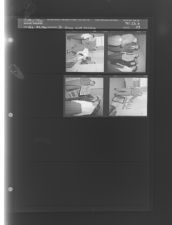 Dr. Gray and painting (4 Negatives (February 20, 1960) [Sleeve 53, Folder b, Box 23]
