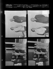 NCEA and CJA officers, speakers Dr. Cawall and Dr. J. H. Rose (4 Negatives (April 13, 1960) [Sleeve 48, Folder d, Box 23]
