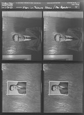 Unidentified man; Male portrait re-photographed (4 Negatives (January 31, 1959) [Sleeve 74, Folder a, Box 17]