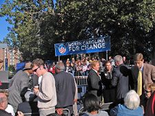 Joe Biden's vice presidential campaign rally at East Carolina University