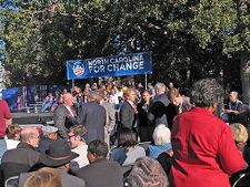 Joe Biden's vice presidential campaign rally at East Carolina University