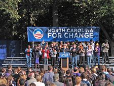 Joe Biden's vice presidential campaign rally at East Carolina University