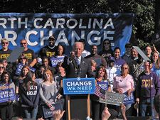 Joe Biden's vice presidential campaign rally at East Carolina University