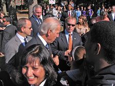 Joe Biden's vice presidential campaign rally at East Carolina University