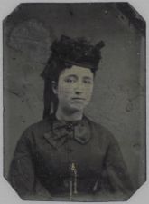 Tintype photograph of Pattie Simmons Dowell