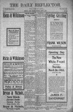 Daily Reflector, March 25, 1903