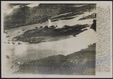 Japanese aerial photograph of Pearl Harbor attack