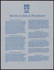 Master of Arts in Psychology