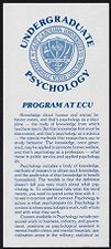 Undergraduate Psychology Program at ECU