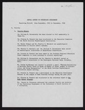 Annual Report, September, 1965 to September, 1966