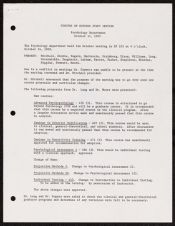 Minutes of October Staff Meeting Psychology Department, October 14, 1968