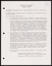 Minutes of the Staff Meeting of the Psychology Department, October 19, 1970