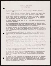 Minutes of the Staff Meeting of the Psychology Department, September 7, 1971