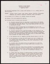 Minutes of the Staff Meeting of the Psychology Department, April 24, 1972