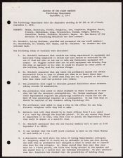 Minutes of the Staff Meeting of the Psychology Department, September 5, 1972