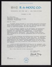 Correspondence, November 3, 1964