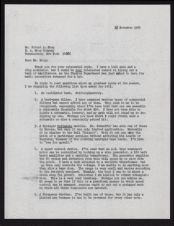 Correspondence, 16 November 1964