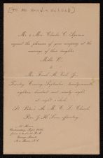 Realia and Flora Mitchell Correspondence and Miscellaneous