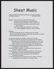 Sheet music for a live performance piece by Otto Henry