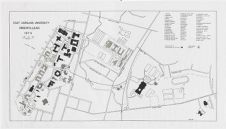 Hand-drawn Map of East Carolina University