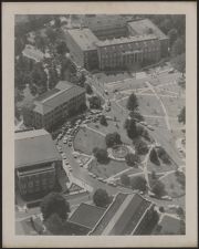 Aerial photograph of Wright Circle at East Carolina College