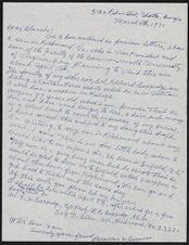 Correspondence, March 4th, 1970