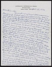 Correspondence, April 1, 1970