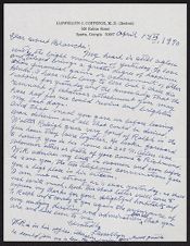 Correspondence, April 13, 1970