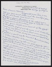 Correspondence, April 30, 1970