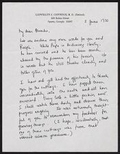 Correspondence, June 2, 1970
